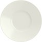 Teller flach rund breite Fahne 31cm weiß, KUMO