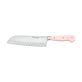 Santoku mit Kullenschliff Pink Himalayan Salt CLASSIC Klingenlänge 17 cm